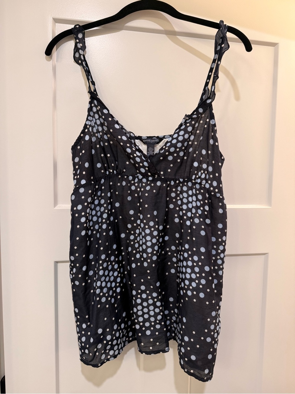 Babydoll Y2K Coquette Polka Dot Cttn/silk Cami Sz 10 Poly Lined Vtg Flirty